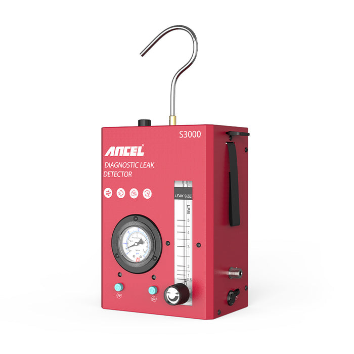 Ancel S3000 Automotive Smoke Machine Leak Detector – EVAP & Vacuum System Diagnostic Tester with Built-in Air Pump, Pressure Gauge & Adjustable Flow Meter