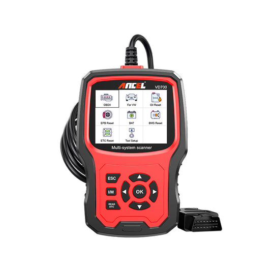 Ancel VD700 All-System OBD2 Diagnostic Scanner – VAG & Universal Vehicle Code Reader