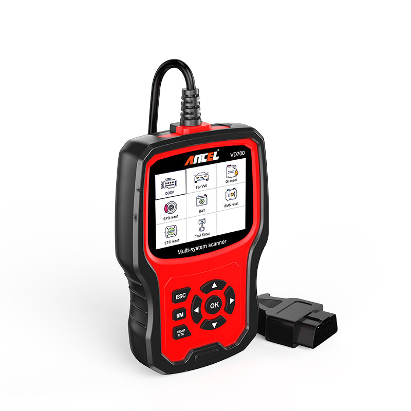Ancel VD700 All-System OBD2 Diagnostic Scanner – VAG & Universal Vehicle Code Reader