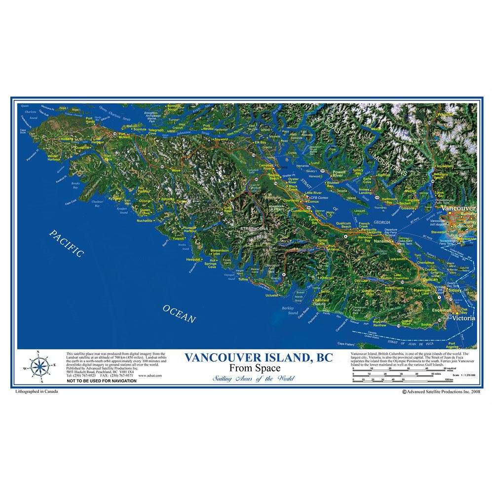 Paradise Clay ASP005 VANCOUVER ISLAND PLACE MAP