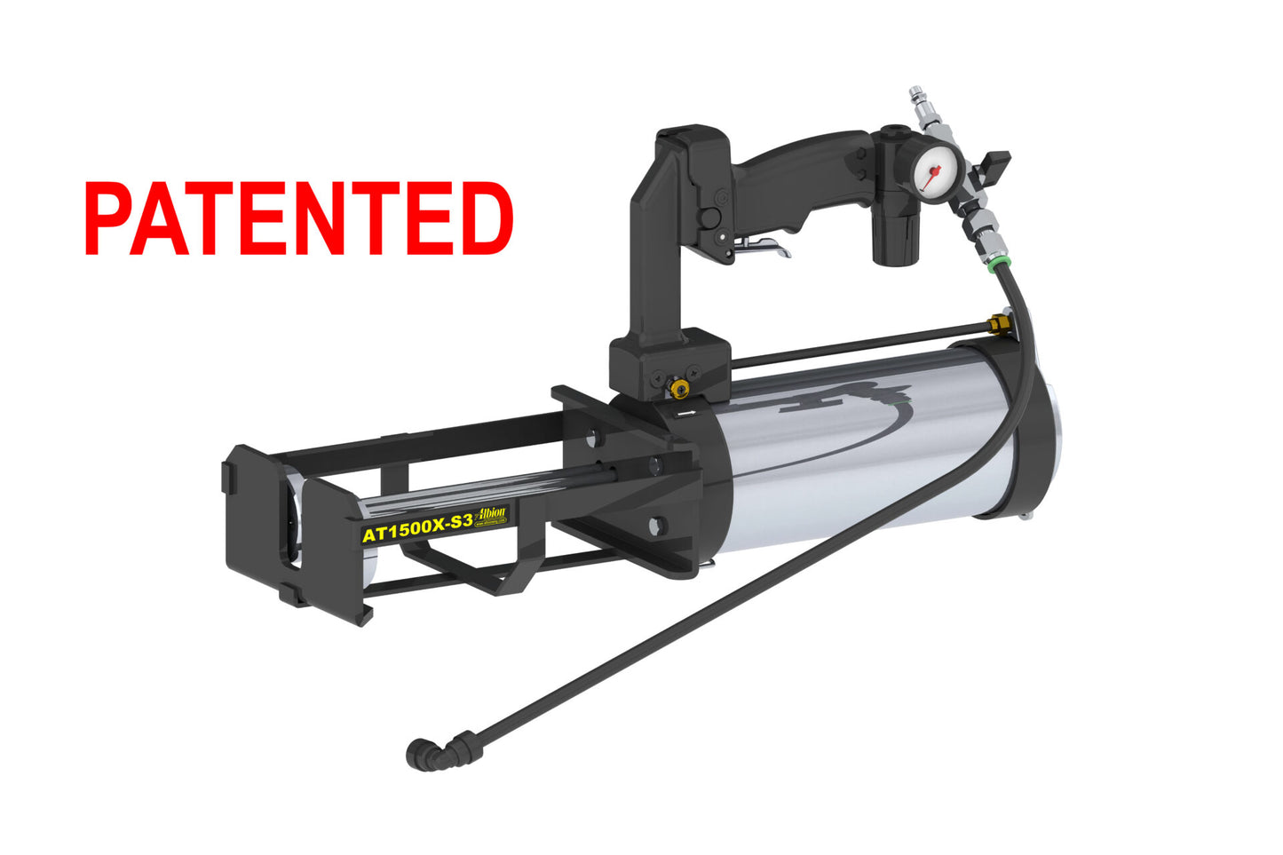 Albion Engineering AT1500X-S3 1500 Series AT Line Air-Powered Multi-Component Spray Cartridge Gun (1:1, Suitcase Configuration)