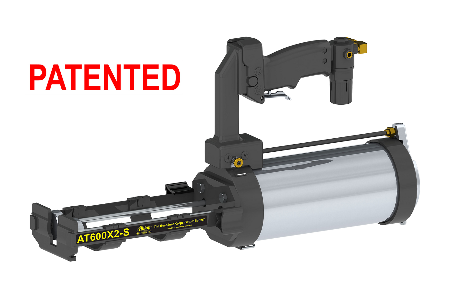 Albion Engineering AT600X2-S 600 Series AT Line Air-Powered Multi-Component Cartridge Gun (2:1, 1:1 Suitcase Configuration)