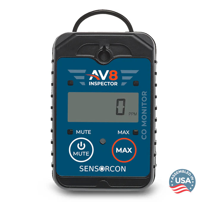 Sensorcon AV8-CO-01 AV8 Inspector Carbon Monoxide Monitor for Aviation