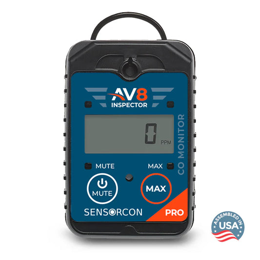 Sensorcon AV8-CO-03 AV8 Inspector Pro Carbon Monoxide Monitor for Aviation