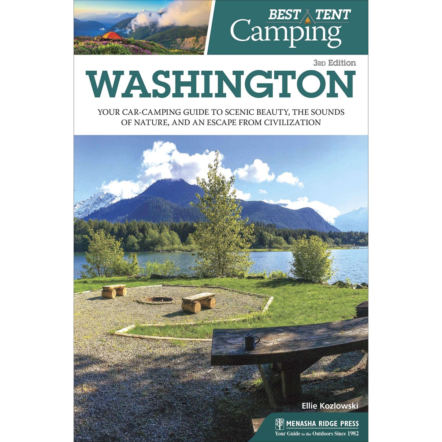 Paradise Clay AVK050 Best Tent Camping: Washington: Your Car-Camping Guide to Scenic Beauty, the Sounds of Nature, and an Escape from Civilization - Book