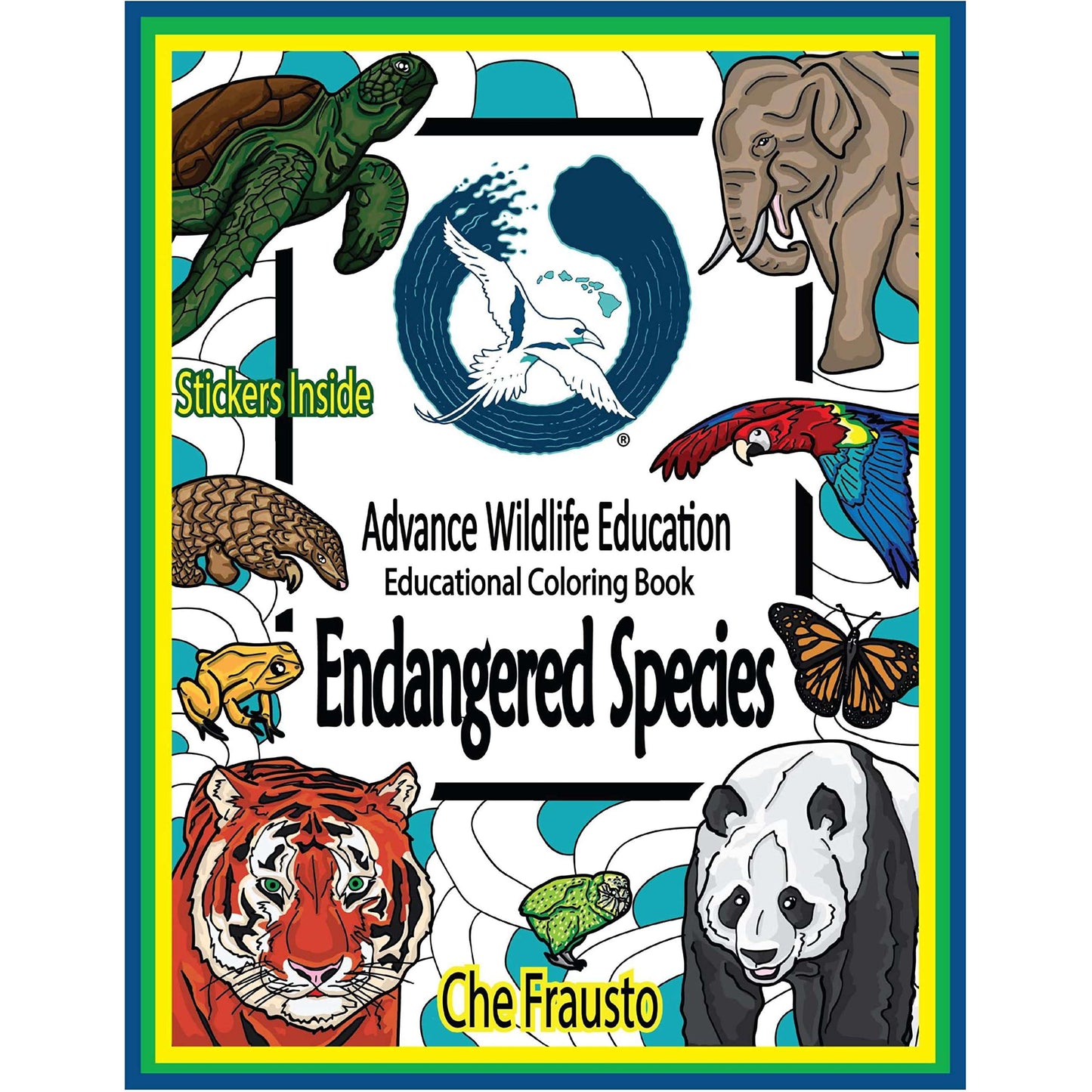 Paradise Clay AWE015 Endangered Species Advanced Wildlife - Educational Coloring Book