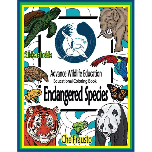Paradise Clay AWE015 Endangered Species Advanced Wildlife - Educational Coloring Book