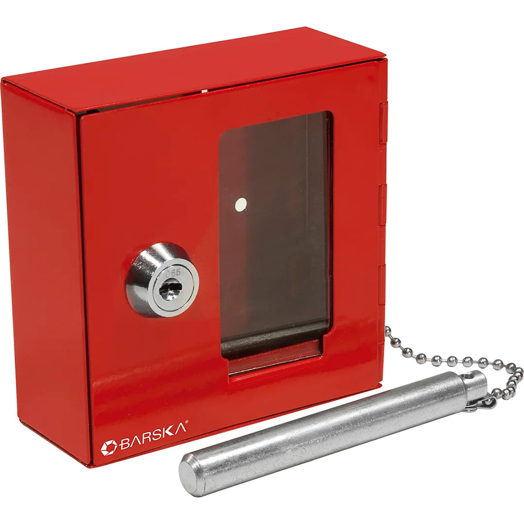 Barska AX11838 Small Breakable Emergency Key Box with Attached Hammer