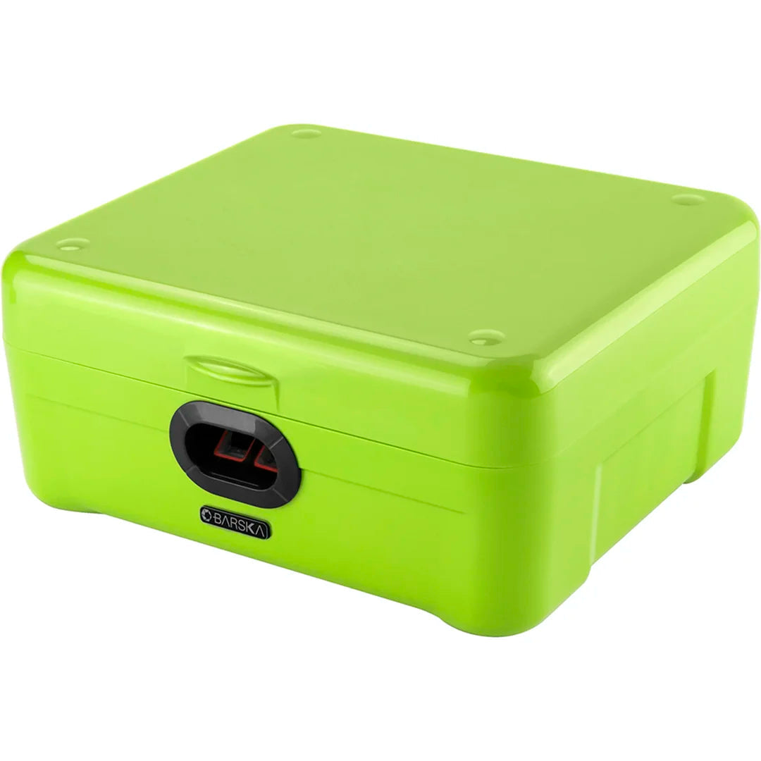 Barska AX12458 iBOX Portable Dual Access Motion Activated Biometric Secure Storage Lock Box