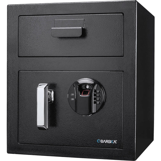 Barska AX13108 0.72 Cu. ft Biometric Keypad Depository Safe