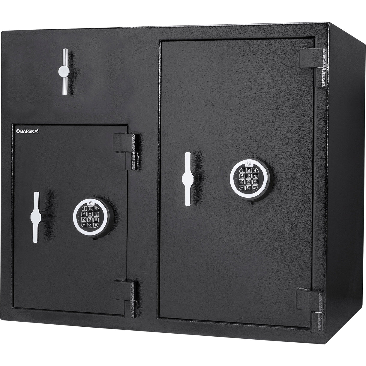 Barska AX13522 2.58/4.68 Cu. ft Dual Compartment Rotary Hopper Keypad Depository Safe