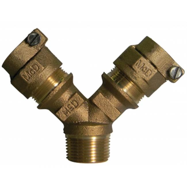 A.Y. McDonald 5127-053 708Ysm2 1X3/4 Y-Branch Mnpt X (Two) Cts - Nl