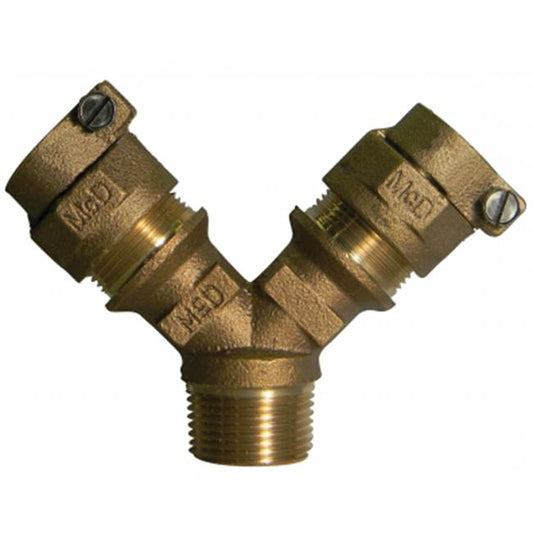 A.Y. McDonald 5127-053 708Ysm2 1X3/4 Y-Branch Mnpt X (Two) Cts - Nl