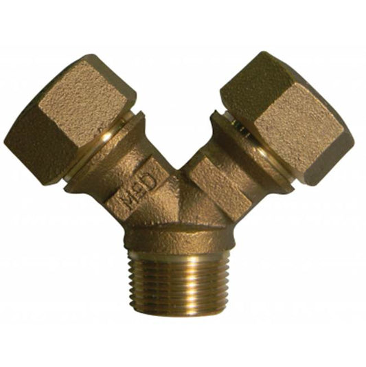 A.Y. McDonald 5127-056 708Ysmt 1X3/4 Y-Branch Mnpt X (Two) Cts - Nl