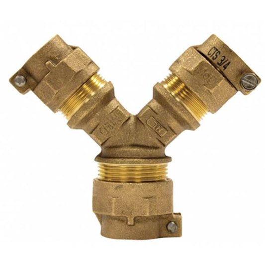 A.Y. McDonald 5127-420 708Ys23 1X3/4 Y-Branch Cts X (Two) Pep - Nl