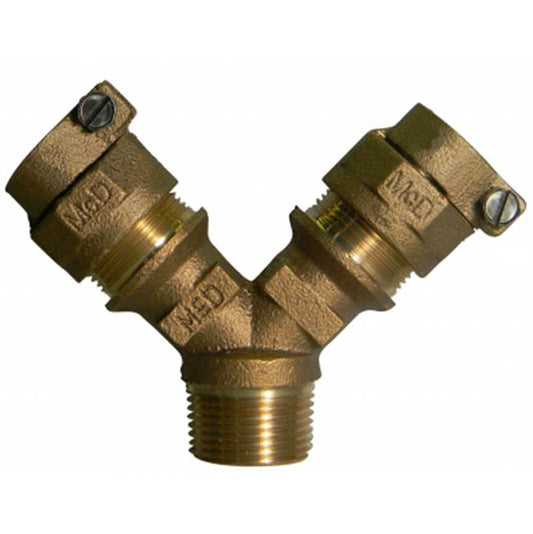 A.Y. McDonald 5127-422 708Ysm3 1X3/4 Y-Branch Mnpt X (Two) Pep - Nl