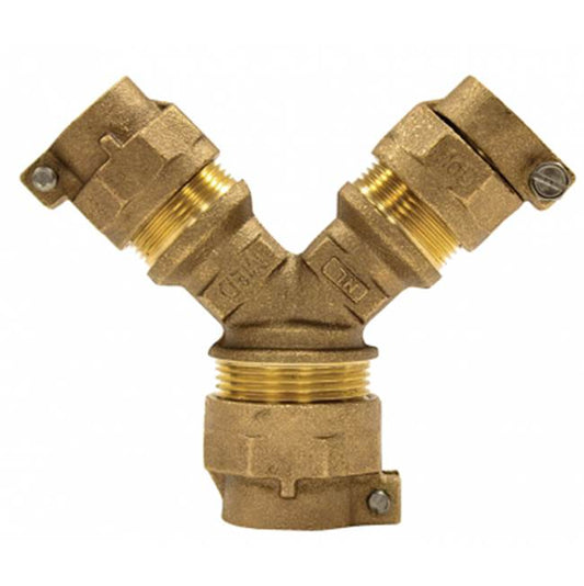 A.Y. McDonald 5127-447 708Ys22 3/4X3/4 Y-Branch Cts X (Two) Cts - Nl