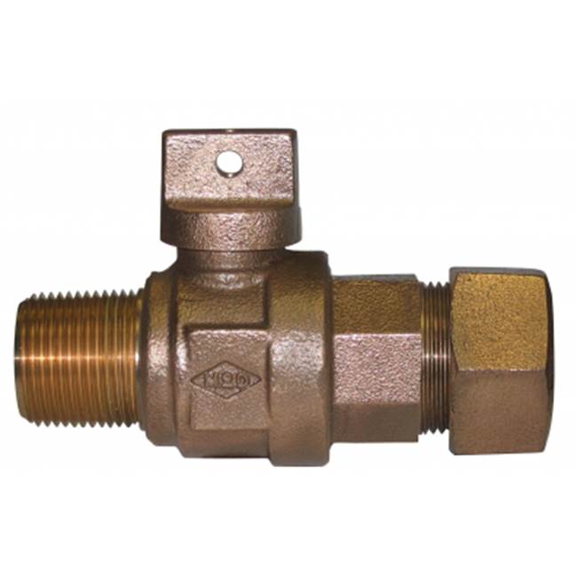 A.Y. McDonald 5131-342 74104Bcapt 2 Ball Corp/Curb Mnpt X Cts 16P-Nl