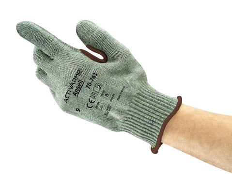 SOS Cleanroom ?245712? Ansell ActivArmr 70-761 Cut and Heat Resistant Industrial Gloves