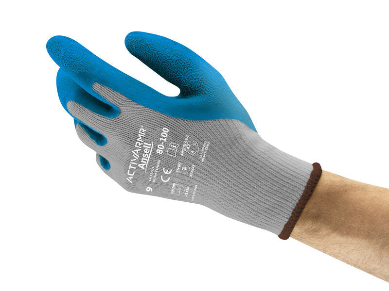 SOS Cleanroom ?206401? Ansell ActivArmr 80-100 Cut Resistant Industrial Gloves