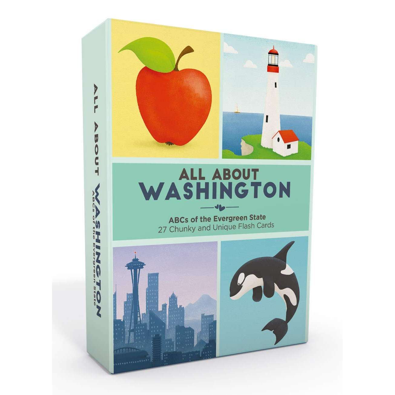 Paradise Clay GSP044 All About Washington: ABCs of The Evergreen State - Flash Cards