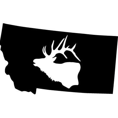 Paradise Clay PAR488 Montana w/ Elk Head MAGNET