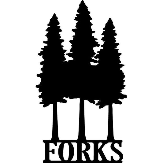 Paradise Clay CMG141 Redwood Trio "Forks" MAGNET