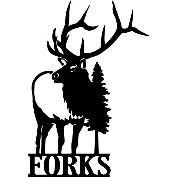 Paradise Clay CMG142 Elk Redwood "Forks" MAGNET