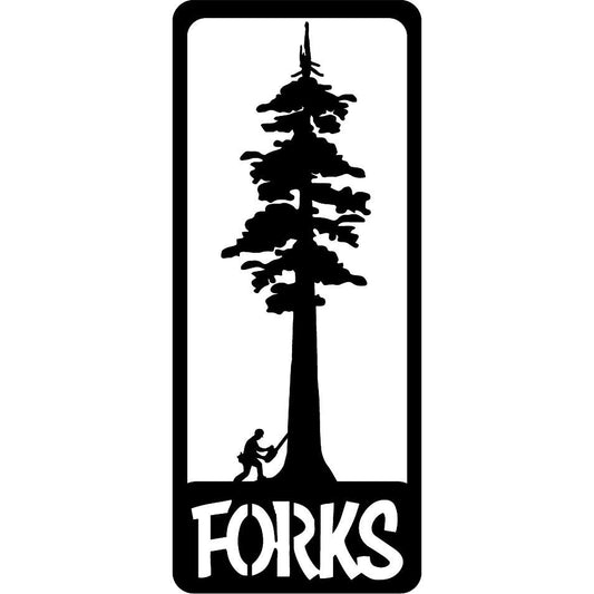 Paradise Clay CMG046 Redwood w/Logger "Forks" MAGNET