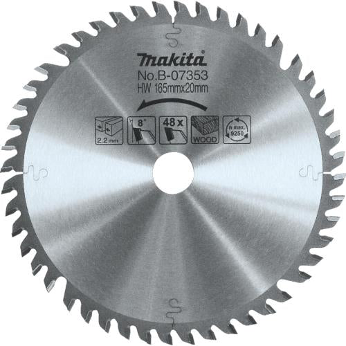 Makita B-07353 6‘1/2" 48T Carbide‘Tipped Plunge Saw Blade