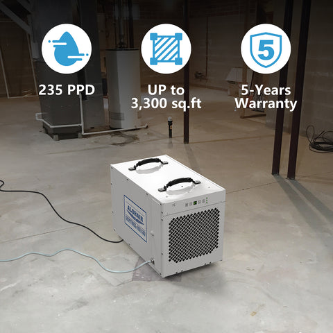 AlorAir Sentinel HDi120 Whole House Dehumidifier, 120 Pints at AHAM, up to 3,300 sq. ft.