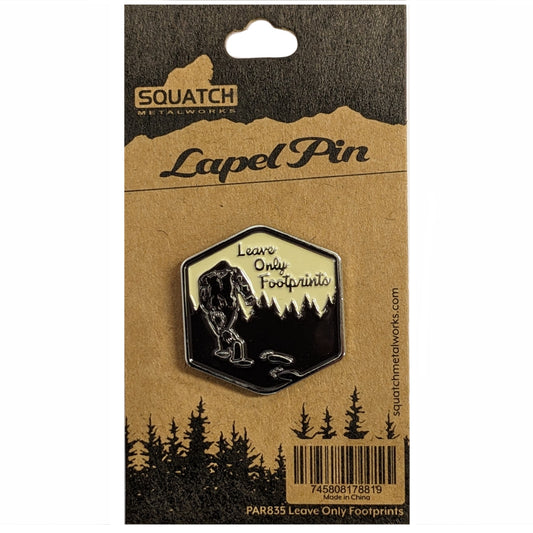 Paradise Clay PAR835 Leave Only Footprints - Lapel Pin