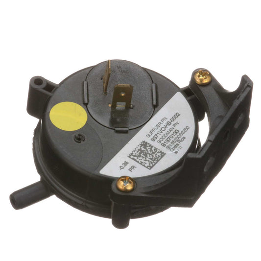 Goodman-Amana B1370133 Pressure Switch, Air, -0.35 in wc, NO, 24 V, Plastic, Yellow