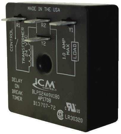 Goodman-Amana B1370772 Time Delay Relay, Delay on Break Timer, 180 sec