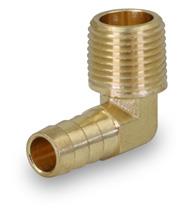 Everflow B27-3814  3/8" HOSE BARB x 1/4" MIP ELBOW BRASS  (NOT FOR POTABLE USE)