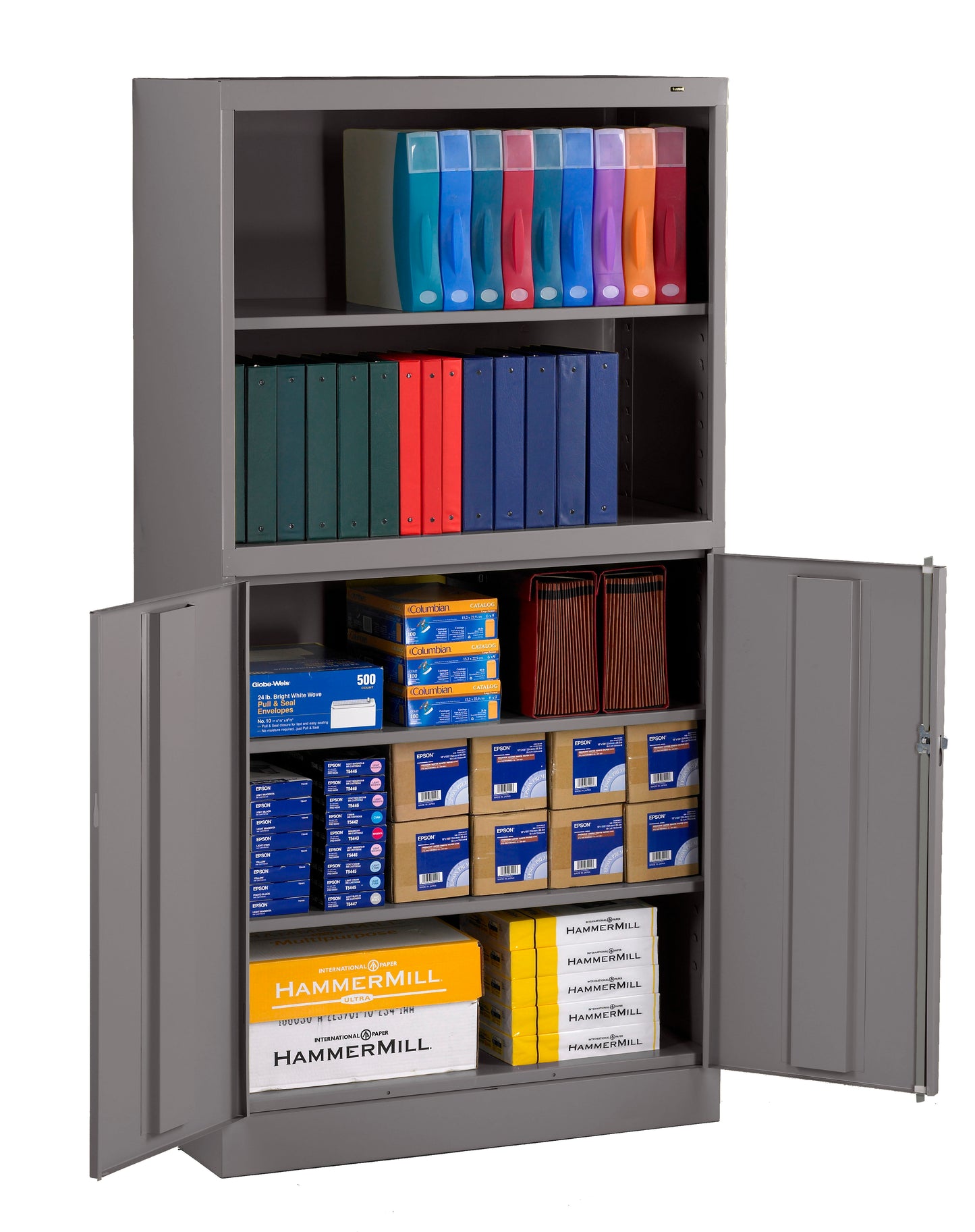 Tennsco BCD18-72 Storage Cabinet/Bookcase Combination