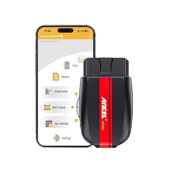 Ancel BD500 Bluetooth 5.0 All-System OBD2 Scanner – Full Vehicle Diagnostic Tool