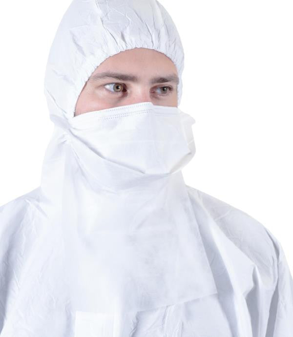 SOS Cleanroom Ansell BDBS-G BioClean Sterile DB Pouch-Style Face Mask with Neck Guard Class 10 (ISO 4)