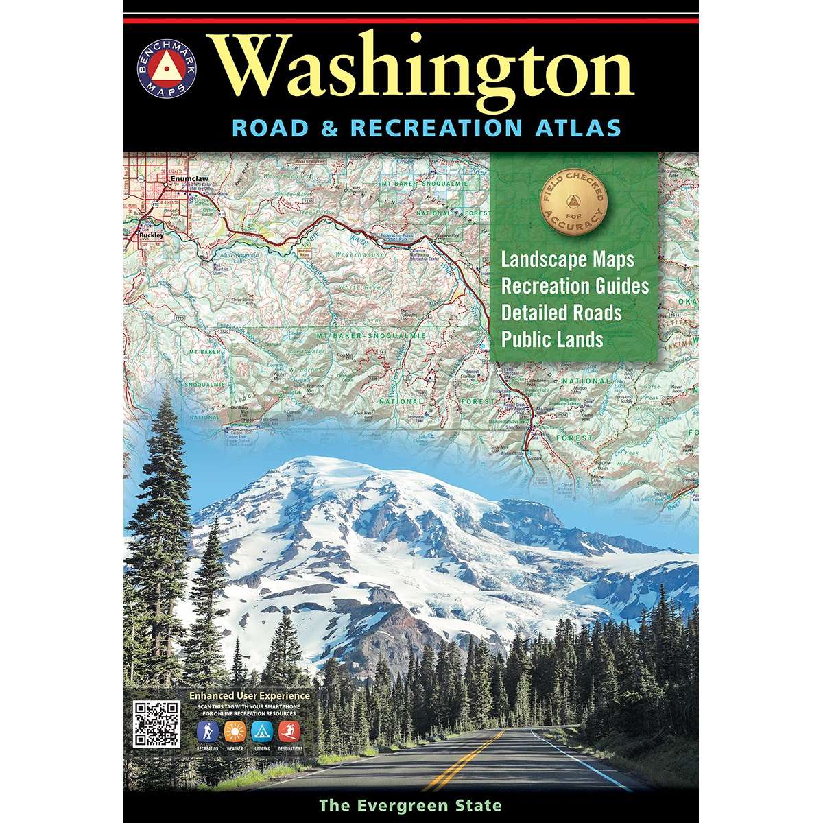 Paradise Clay BEN035 Washington Road and Recreation Atlas 2021 9th Ed. - Book