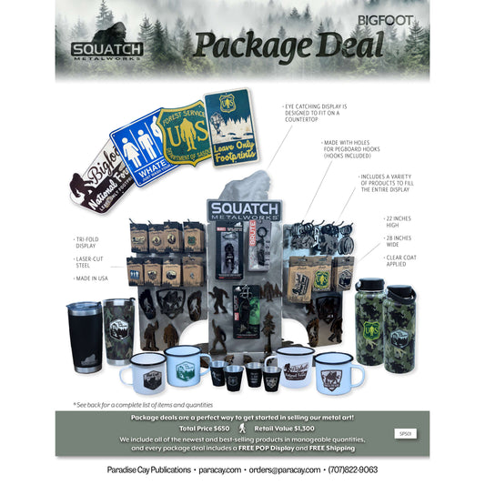 Paradise Clay SPS01 Squatch Metalworks Package Deal - Bigfoot (WHOLESALE ONLY) SPS01