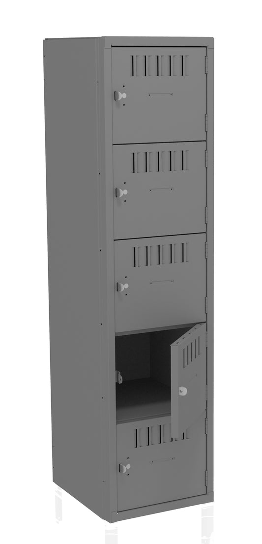 Tennsco BS5-151812-A 5 High Box Locker - One Wide, No Legs (Assembled)