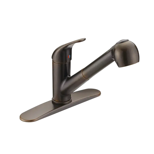 Matco-Norca BL-150ORB Builder Light Single Handle Kitchen Pull-Out Faucet, Oil-Rubbed Bronze