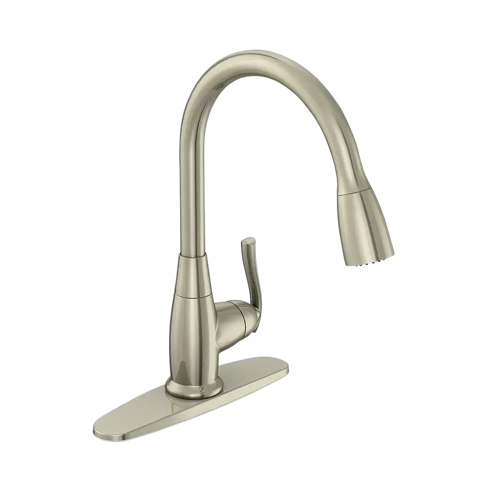 Matco-Norca BL-151SS Builder Light Single Handle Pull-Down Kitchen Faucet, Stainless Steel