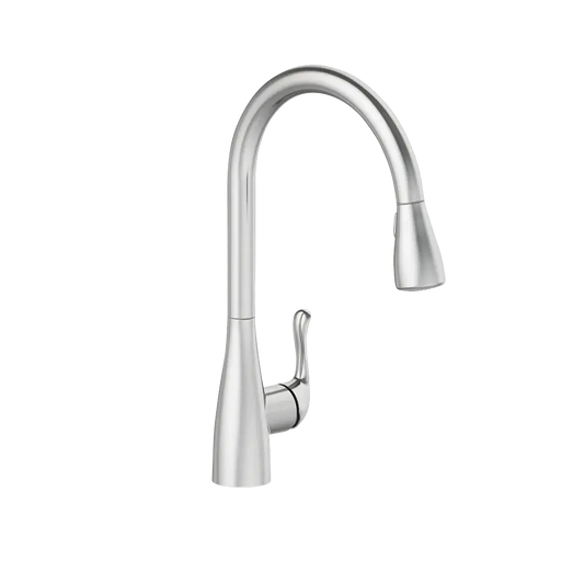 Matco-Norca BL-152SS Builder Light Single Handle Pull-Down Kitchen Faucet, Stainless Steel