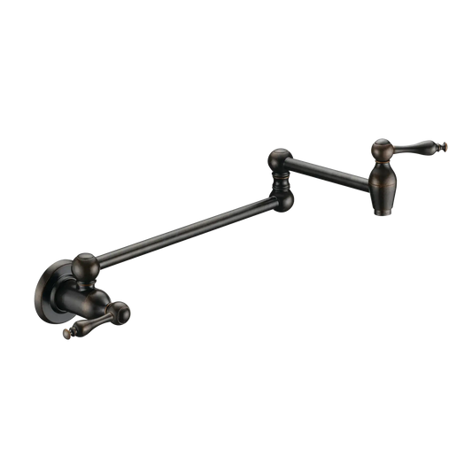 Matco-Norca BL-190ORB Builder Light Single Handle Wall Mount Pot Filler Faucet, Oil-Rubbed Bronze