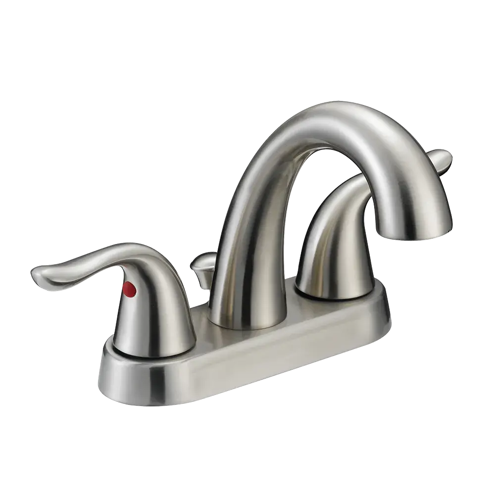 Matco-Norca BL-420BN Builder Light Two Handle 4" Lavatory Faucet, Brushed Nickel