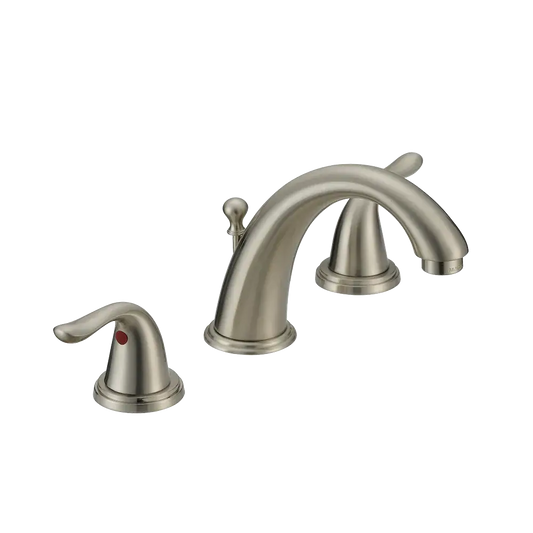 Matco-Norca BL-480BN Builder Light Two Handle 8" Widespread Lavatory Faucet, Brushed Nickel