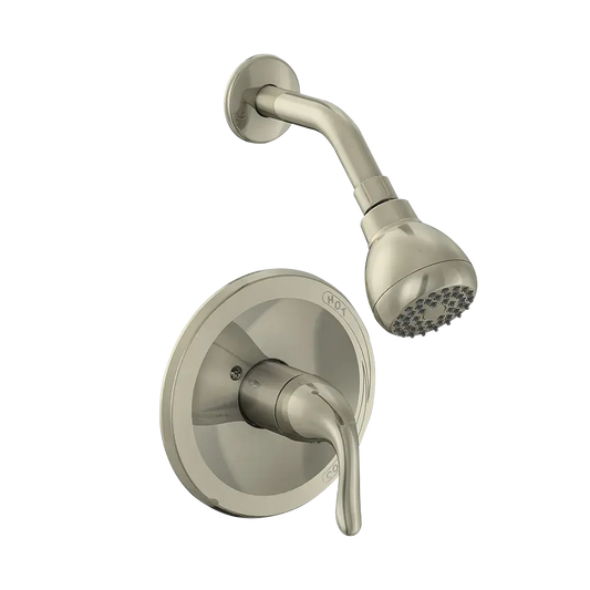 Matco-Norca BL-720BNDJP Builder Light Single Control Shower Trim Only, Job Pack, Brushed Nickel
