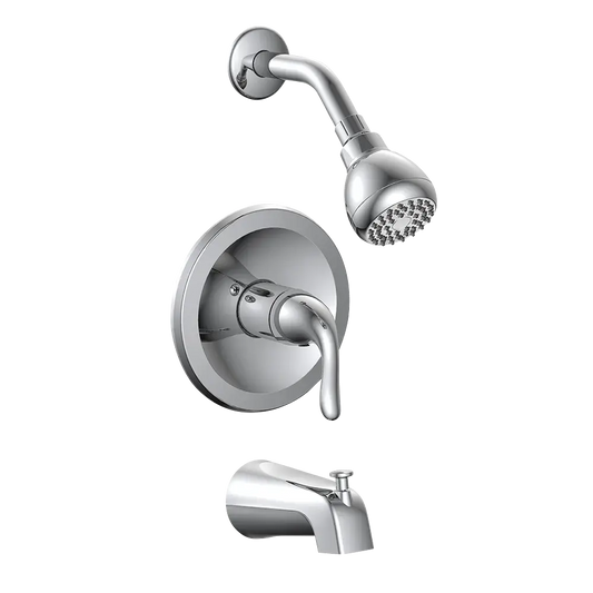 Matco-Norca BL-730CDJP Builder Light Single Control Tub & Shower Trim, Slip On Diverter, Job Pack, Chrome