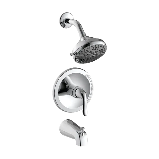 Matco-Norca BL-731CJP Builder Light Single Control Tub & Shower Trim, Slip On Diverter, Job Pack, Chrome